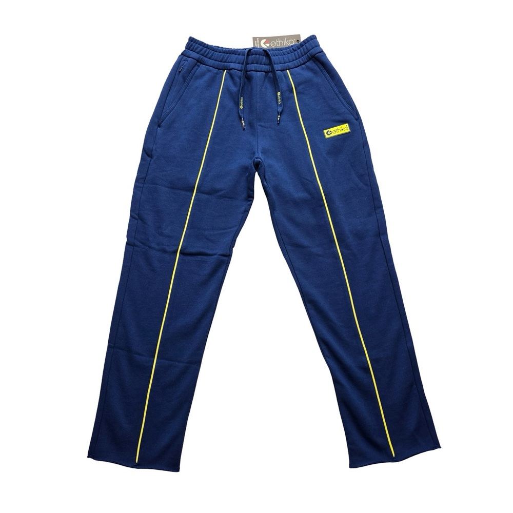 Ethika‎ Track Sweatpants Piped Navy Blue Youth Medium